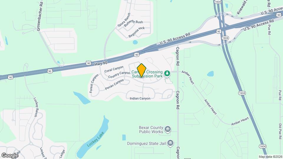 5703 Fossil Canyon Map and Location Details