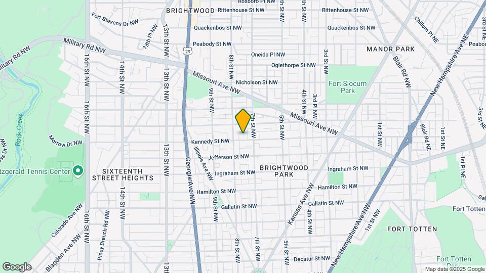 721 Kennedy St NW Map and Location Details