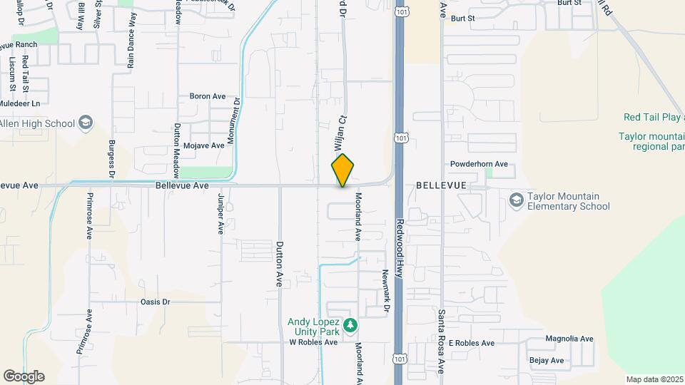 164 Bellevue Ave Map and Location Details