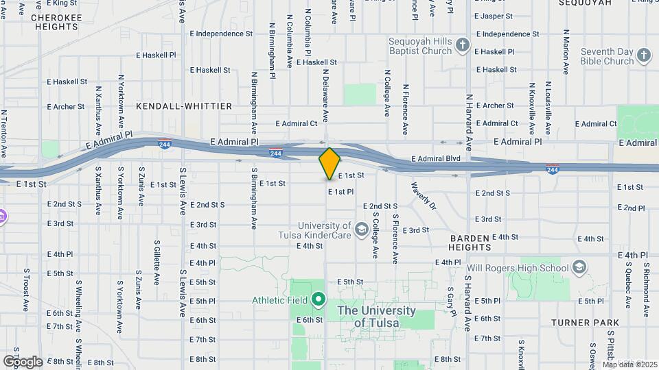 2803 E 1st Pl Map and Location Details