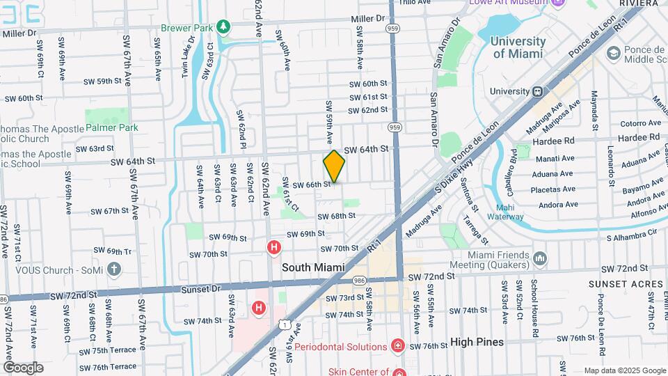 5896 SW 66th St Mapa y Detalles de la Ubicación