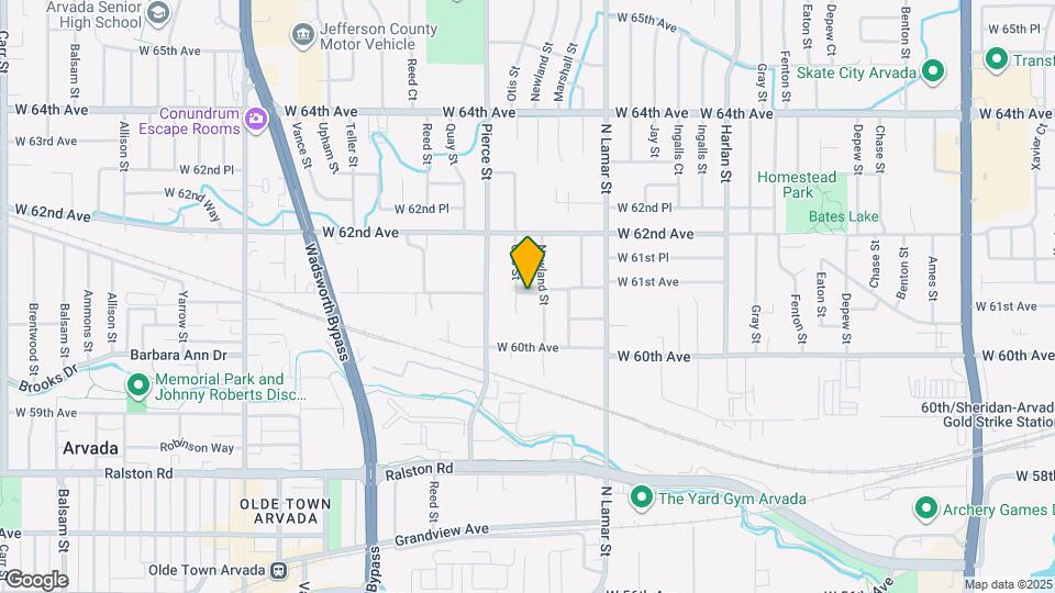 6656 W 61st Ave Map and Location Details