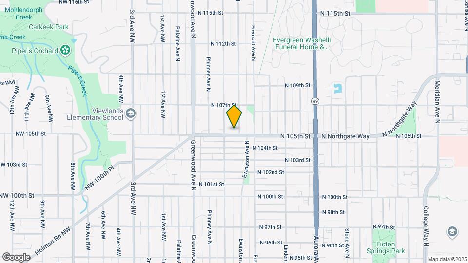 530 N 105th St Map and Location Details