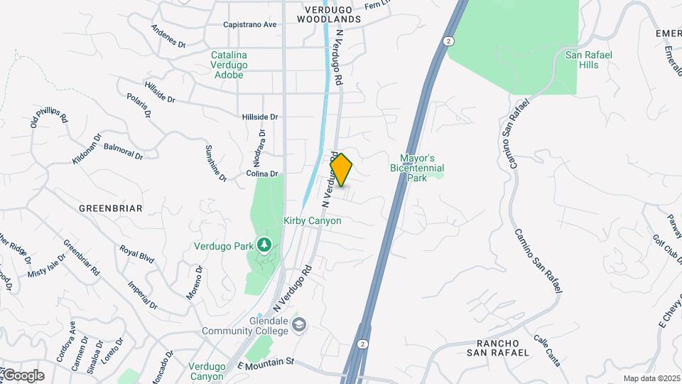 1748 N Verdugo Rd Map and Location Details