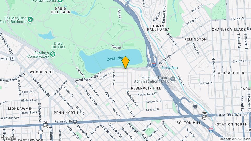 803 Druid Park Lake Dr, Unit B Map and Location Details