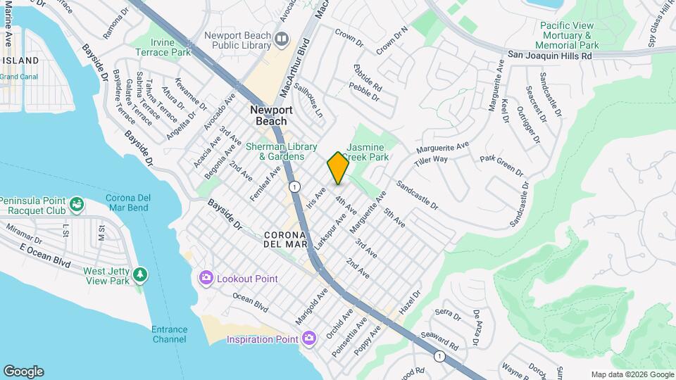 707 Jasmine Ave Map and Location Details