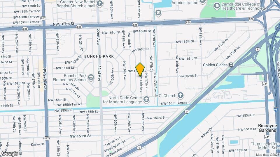 15900 NW 18th Ave Map and Location Details