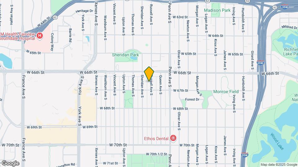 6628 Russell Ave S Map and Location Details