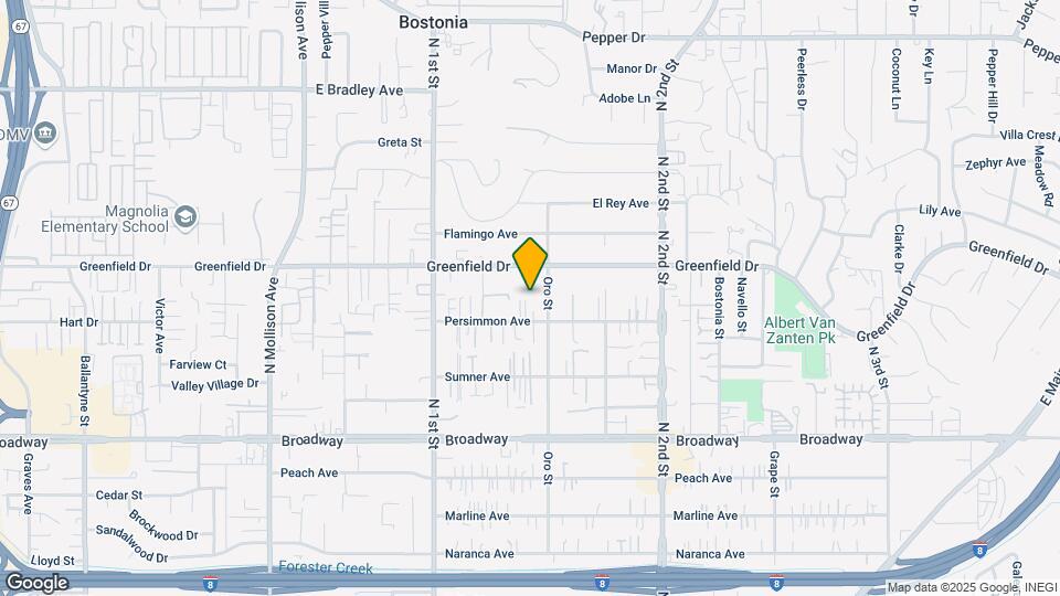 1234 Persimmon Ave Map and Location Details