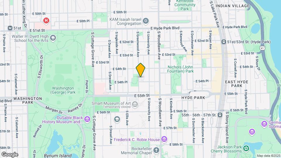 5437-5439 S Greenwood Ave Map and Location Details