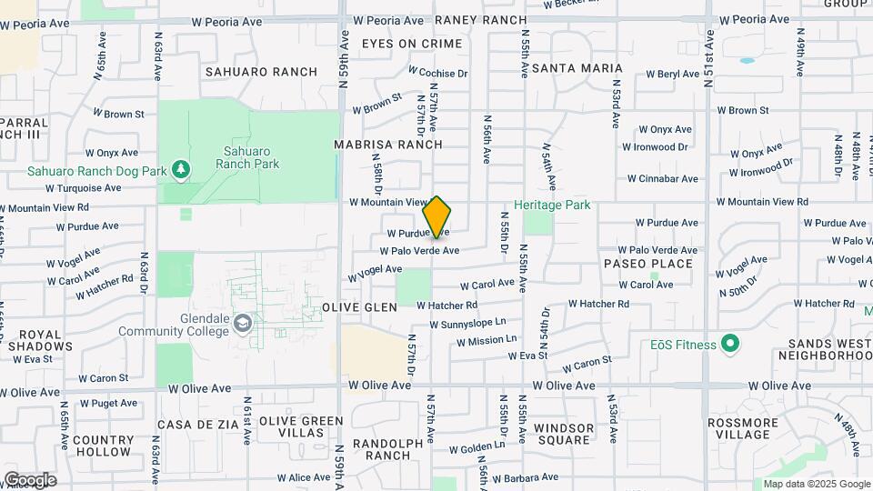 5646 W Palo Verde Ave Map and Location Details