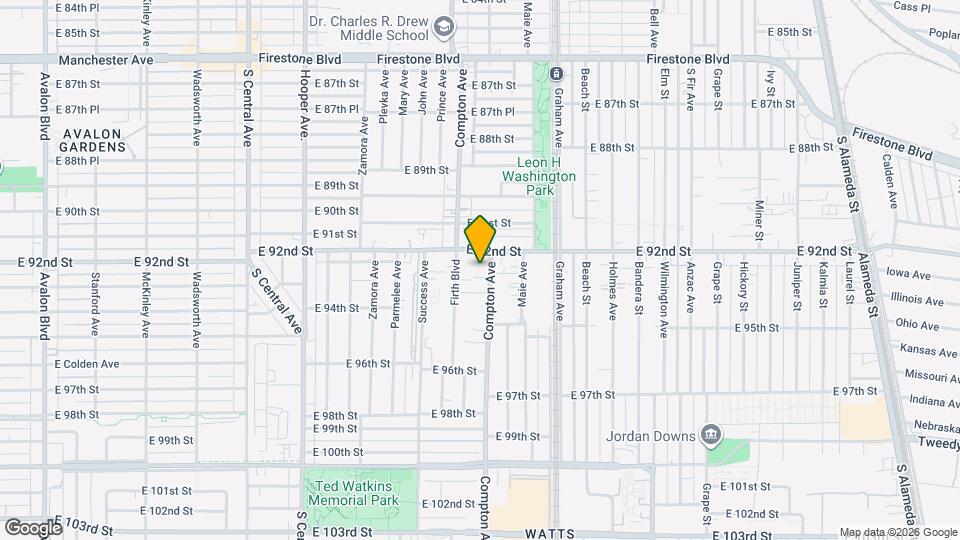 9223 Compton Ave Map and Location Details