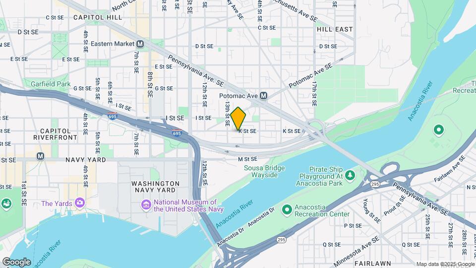1323 K St SE Mapa y Detalles de la Ubicación