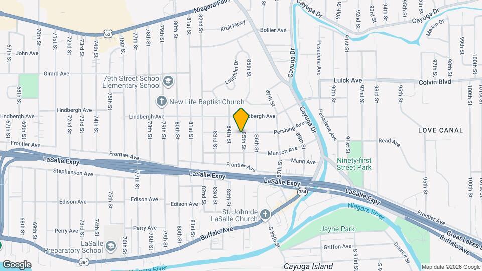 8425 Pershing Ave Mapa y Detalles de la Ubicación
