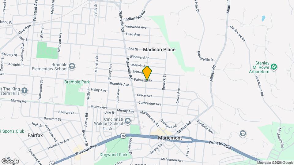 6901 Palmetto St Map and Location Details