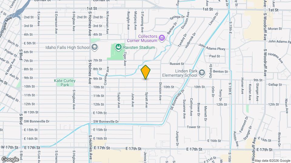 900 Spratt Ave Map and Location Details