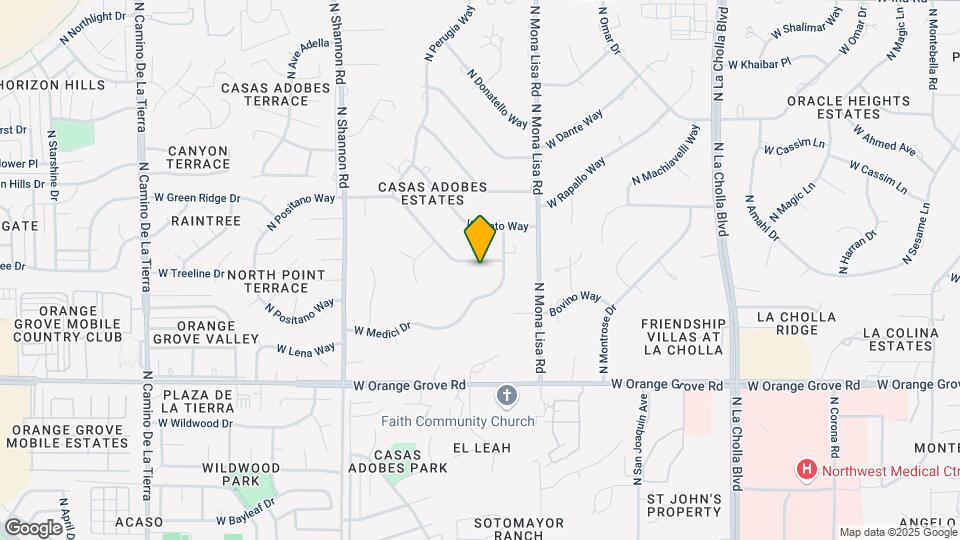 2601 W Positano Way Map and Location Details