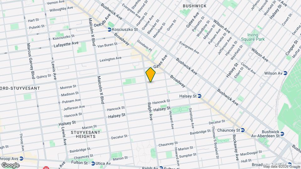 864 Madison St Map and Location Details