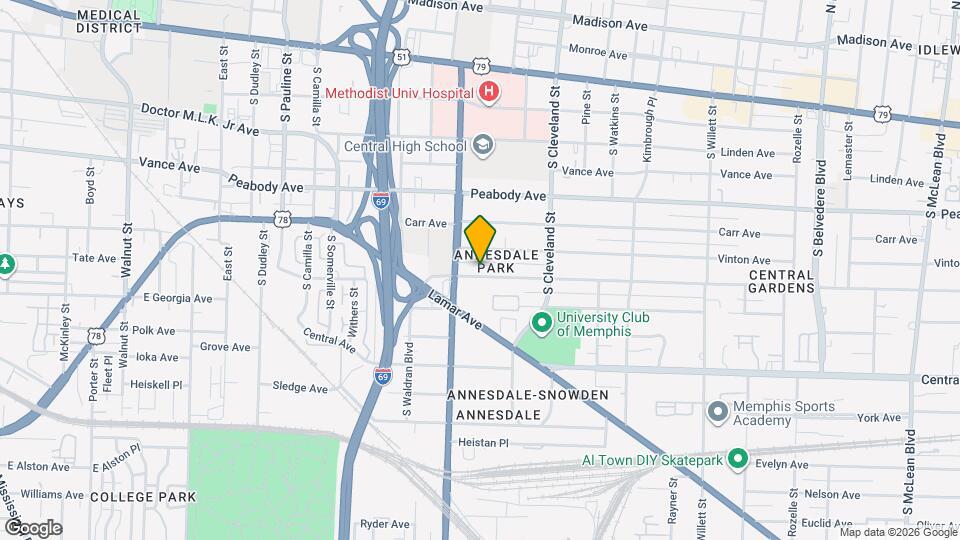 1252 Harbert Ave Map and Location Details