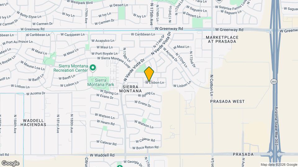 17503 W Lisbon Ln Mapa y Detalles de la Ubicación