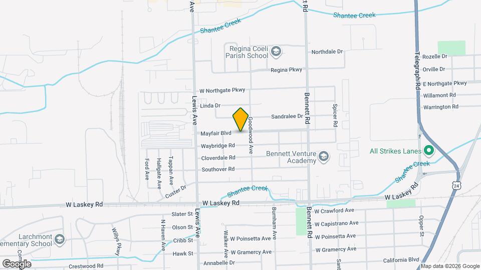 803 Mayfair Blvd Map and Location Details