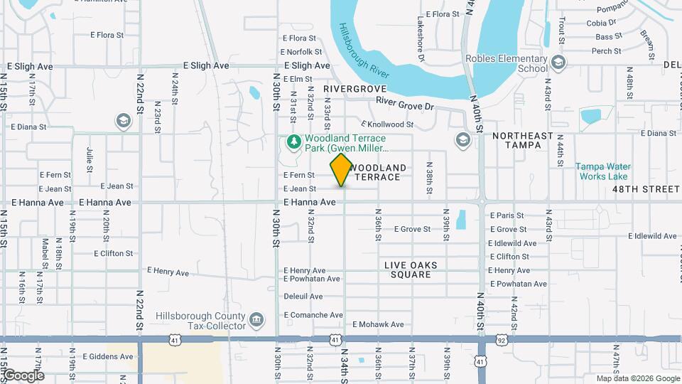 3217 e Jean St Map and Location Details