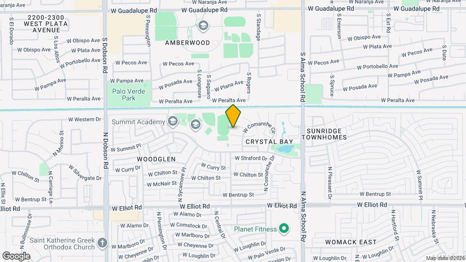 1328 W Rosewood Ct Mapa y Detalles de la Ubicación