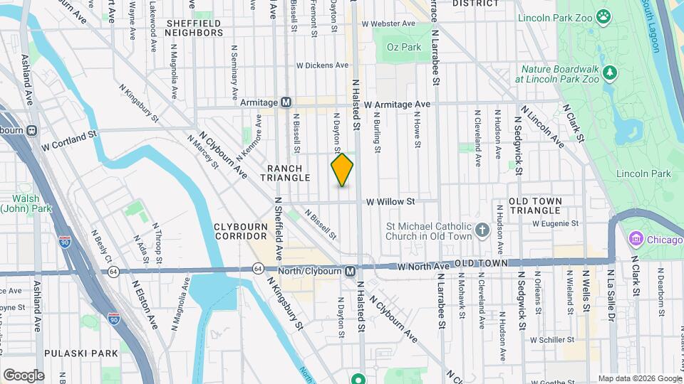 1813 N Dayton St Map and Location Details