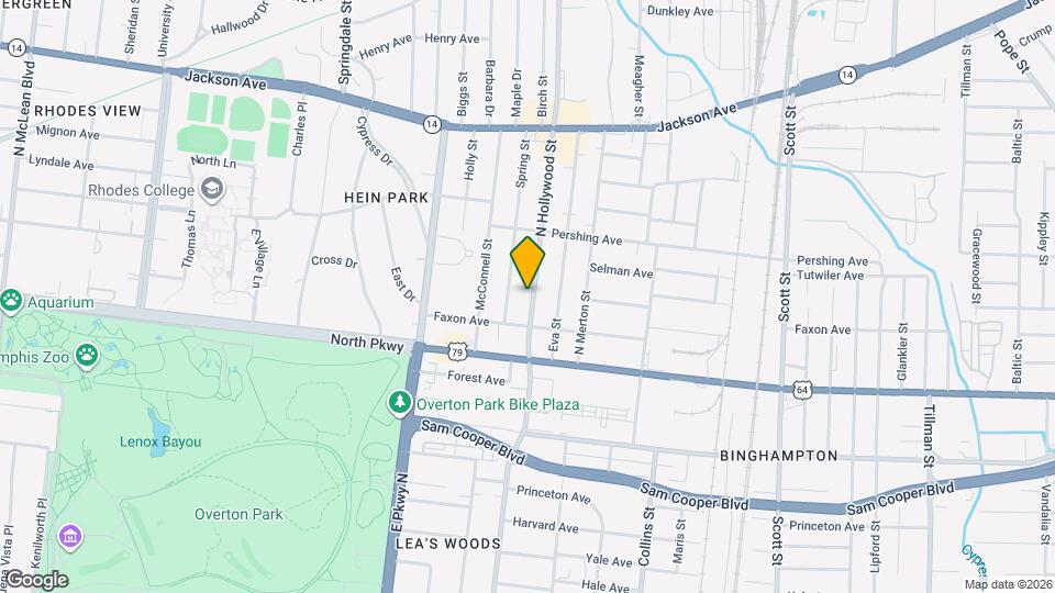 625 N Hollywood St Map and Location Details