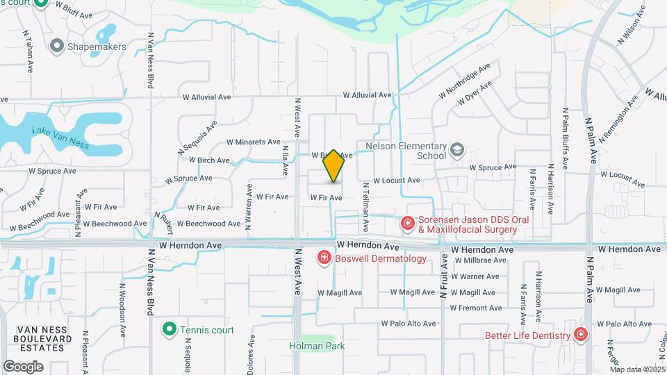 1697 W Locust Ave Map and Location Details