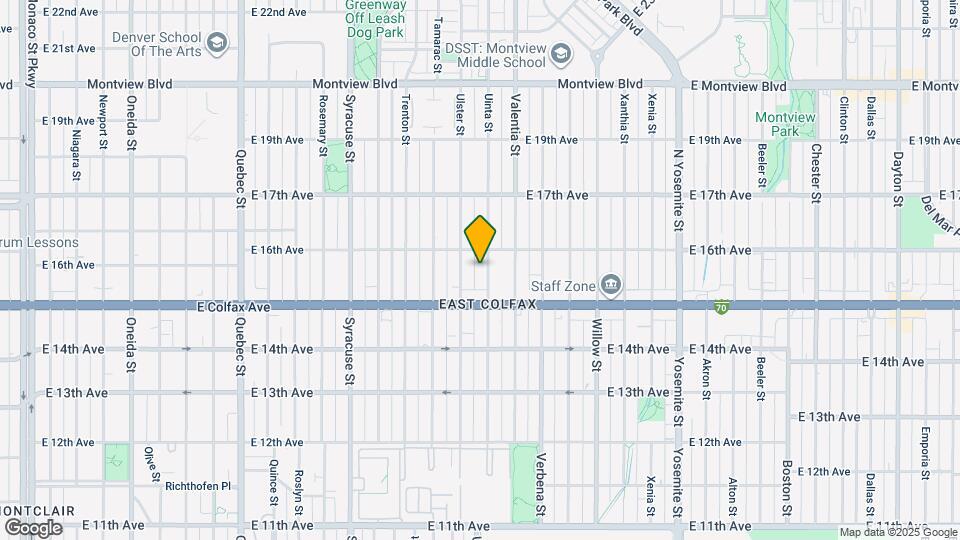 1543 Uinta St Map and Location Details