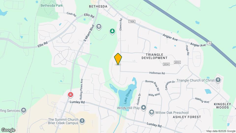 1012 Glenco Rd Map and Location Details