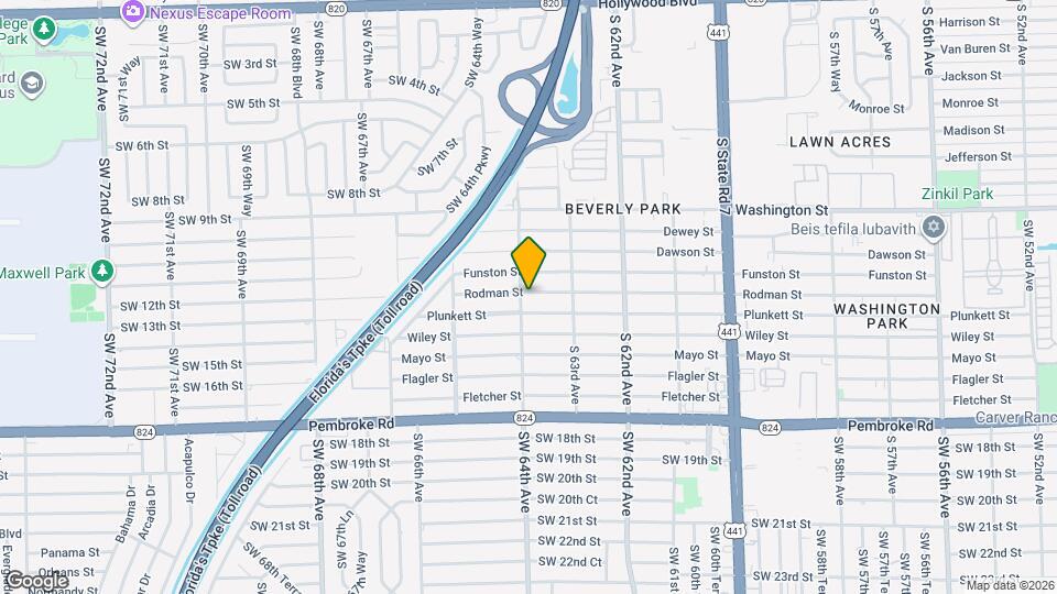 6390 Rodman St Map and Location Details