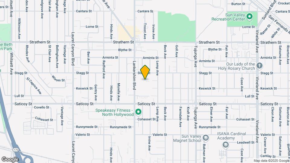 7728 Lankershim Blvd Map and Location Details