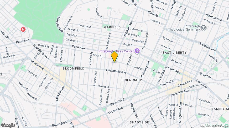 213 S Aiken Ave Map and Location Details