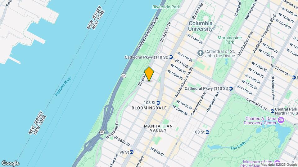 311 W 105th St Mapa y Detalles de la Ubicación