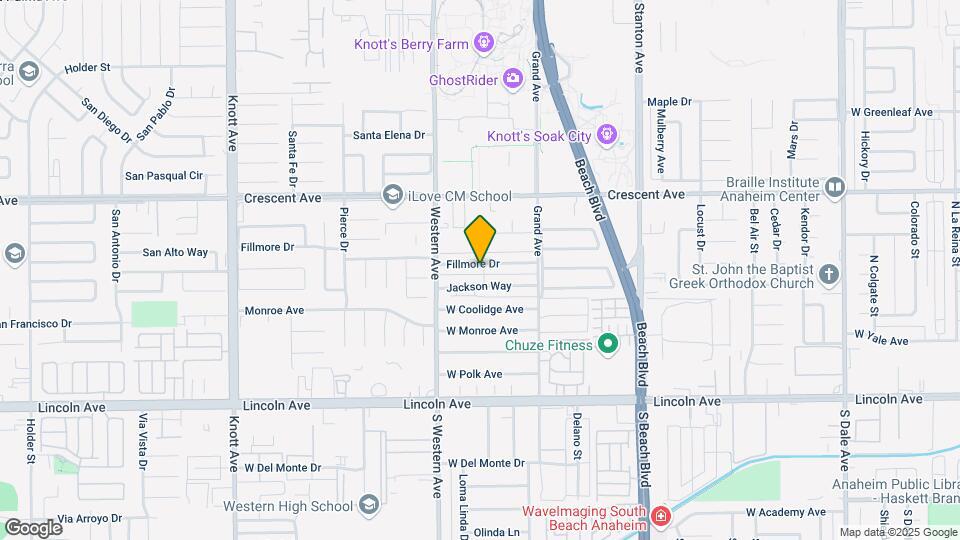 7610 Fillmore Dr Map and Location Details