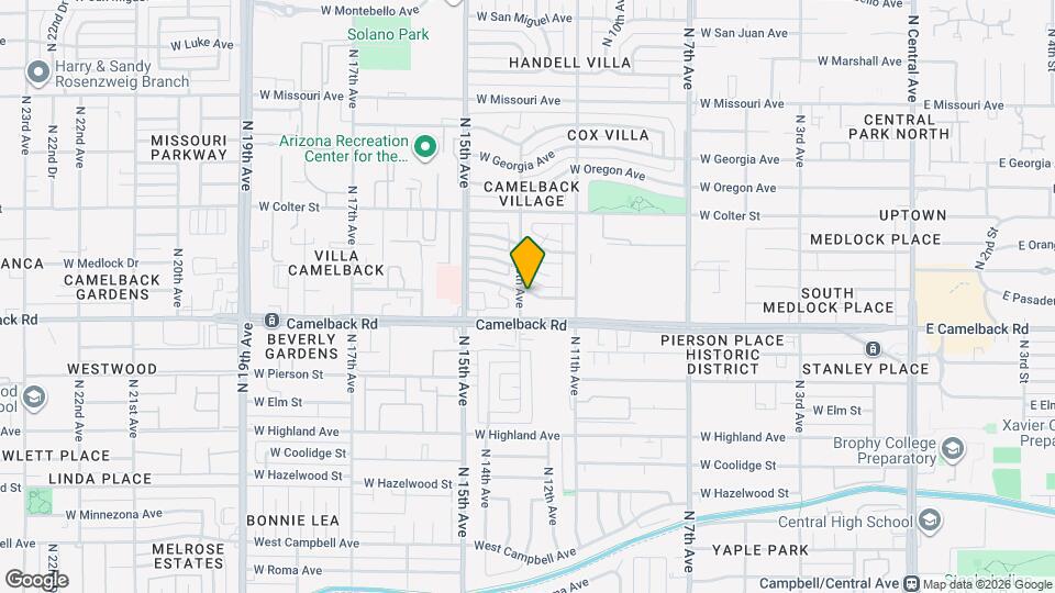 5015 N 13th Ave Map and Location Details