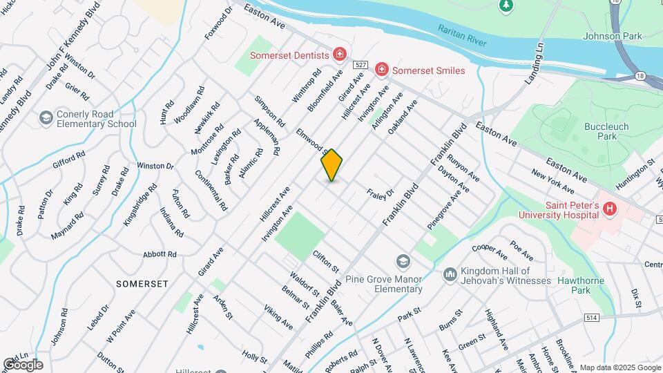 309 Highland Ave, Unit A Map and Location Details