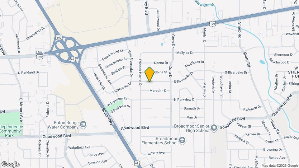 9384 S Riveroaks Dr Map and Location Details