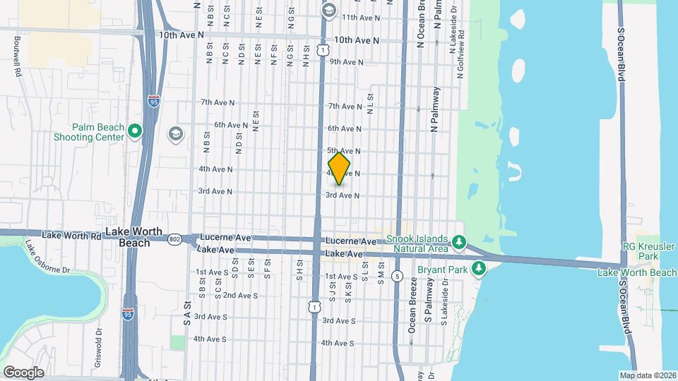 306 N J St Map and Location Details