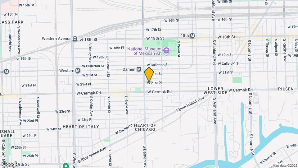 1943 W 21st Pl, Unit 1R Mapa y Detalles de la Ubicación