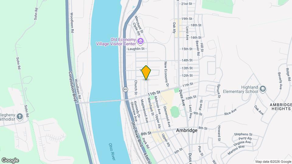 1133 Merchant St Map and Location Details