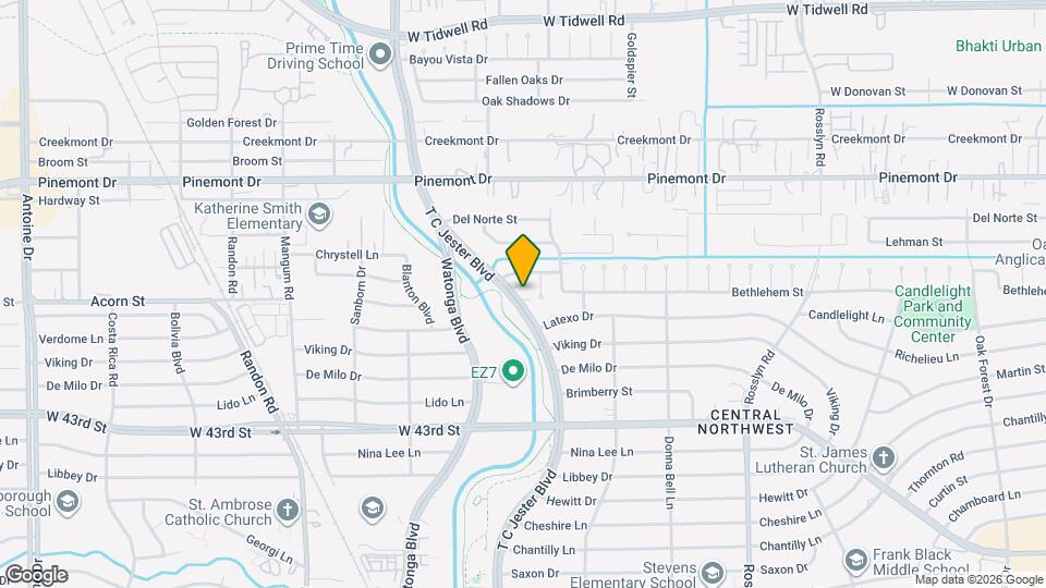 4410 T C Jester Blvd Map and Location Details