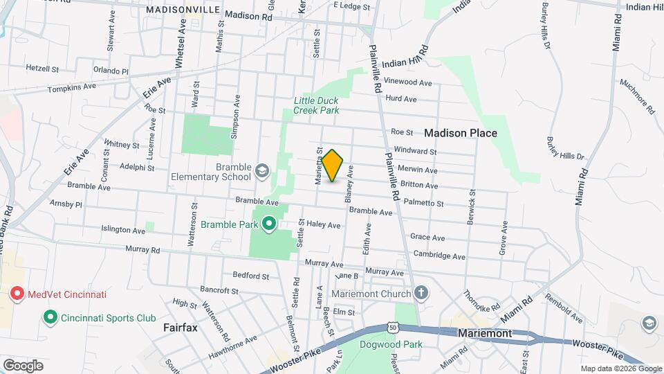 6610 Palmetto St, Unit 1 Map and Location Details