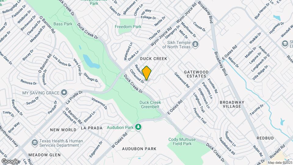 4742 Cliffwood Dr Map and Location Details