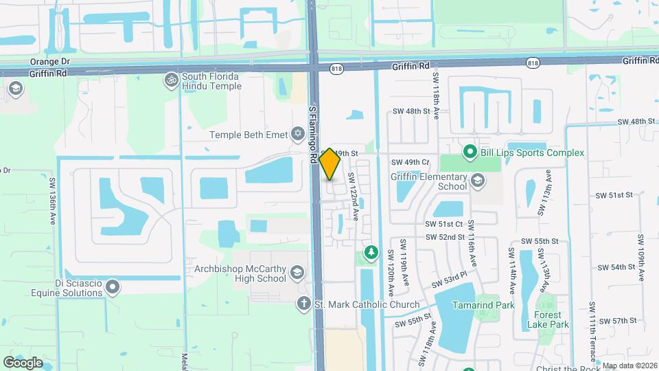 5042 SW 123rd Terrace Map and Location Details