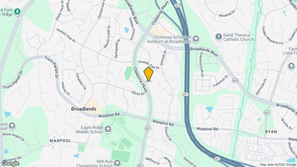 21542 Harvest Green Terrace Map and Location Details