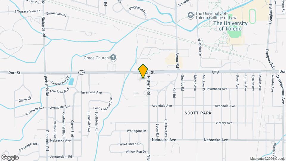 1129 N Byrne Rd Map and Location Details