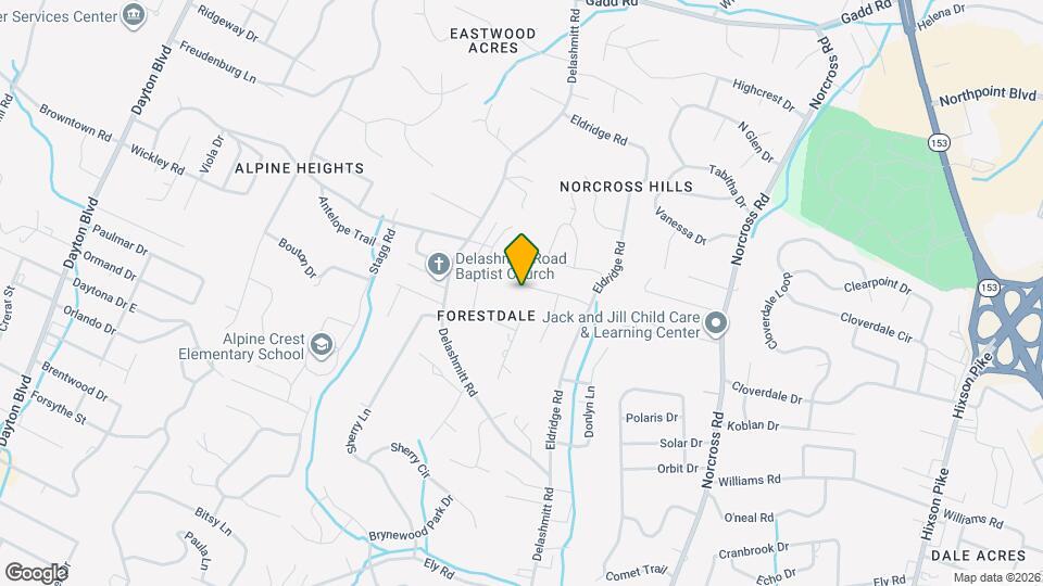 802 Forest Dale Ln Map and Location Details
